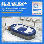 Yankee Pool Cover for Oval Pool | 16 x 25-ft | Oval Winter Pool Cover for Above Ground Pools | Extra Thick & Durable, UV-Resistant | Above-Ground Pool Protection