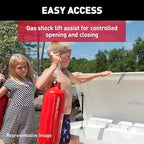 TAYLOR MADE PRODUCTS White 67.75"L x 27.75"W x 26"H Stow 'N Go UV-Resistant Polyethylene Waterproof Storage Box with Stainless Steel Lockable Latch for Docks, Decks, Patios, Pool Areas - 2020108529