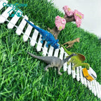 Miniature Fairy Garden Fence 35 Inches,Fairy Garden Accessories Outdoor Wood Picket Fence,DIY Flowerpot Decoration, Miniature Garden Decoration