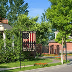 Veterans Day Garden Flag 4th of July Decorations Vertical Double Sided Outdoor Yard Flags 12.5x18 Inch Burlap Banners for House Lawn