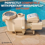 Swimables 011513 WhisperFlo 1 HP Single Speed Pool Pump - High Performance Premium WhisperFlo Pool Pumps Replacement - Quiet, Energy Efficient 1 HP Inground Pool Pump for Long-Lasting Power