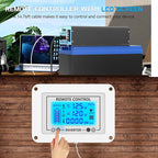 New Upgraded 24V 3000 Watts Pure Sine Wave Inverter, 24V DC to 110V/120V AC Power Inverter with 4 AC Outlets, USB Port, Type-C Port for Truck, Vehicle, Power Outage, Remote Control with LCD Screen