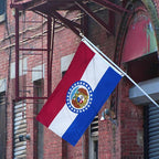 AMZFLAG Missouri Flag 3x5 Feet Outdoor 3 Ply Polyester Missouri State Flags MO Double Sided, Vivid Color Heavy Duty State of Missouri Flags with 2 Brass Grommets