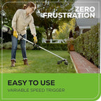 Greenworks 80V 16 inch Brushless String Trimmer, 2.0Ah Battery & Rapid Charger Included, ST80L210