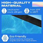 18 ft Above Ground Round Pool Cover, Rippling Water Design, Extra Thick & Durable, Sapphire Series of Premium Cold and UV-Resistant Pool Cover
