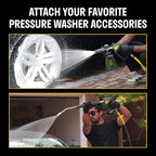 ACTIVE Premium Short Pressure Washer Gun with Swivel + Premium Foam Cannon for All types of Pressure Washers