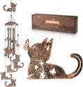 Cat Wind Chimes for Outside,Gardening Gifts for cat Lover，Women，Men，Mom，Birthday Party Decorations,Memorial Gifts,Wind Chimes Outdoors，Indoors,Room,Home,Wall,Garden,Patio,Yard Decor