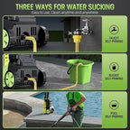Electric High Pressure Washer - Portable Washer with 23 FT Water Outlet & 6.6 FT Inlet Hose, Steel Spray Wand, Foam-Adjustable Cannon, 4 Nozzle Set, Cleans Car/Patio/Fence/Window, 3800PSI 2.4GPM