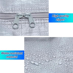 4 Pcs 66 Gallon Large Moving Bags with Zipper and Handles Foldable Storage Duffle Bags Heavy Duty Extra Large Totes for College Dorm Travel Clothes Blankets Bedding Moving (Silver)