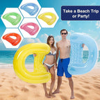 3 Pack Pool Floats Adult, PuppyuWill Minimalist Design Pool Chair Float, 46"X36" Mood-Boosting Colors, Drifter, Chair, Hammock 3-in-1 Inflatable Pool Toys for Pool Party, Lake, River, Sea, Outdoor
