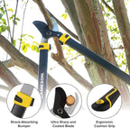 Jameson Heavy-Duty 29″ Bypass Lopper | 1-3/4″ Cutting Capacity | Non-Stick Blade | Aluminum Frame | Ergonomic Grips | Gardening & Landscaping Tool