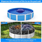 Pool Pillow for for Above Ground Pools, 4x4 Ft Pool Air Pillow for Closing Winter Pool Winterizing Kit for Ground Pool, 0.5mm PVC Material, 2X 16.5Ft Rope (Blue)