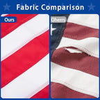 american flag (10x15ft), Heavy Duty Polyester USA Flag Outdoor with Embroidered Stars, Sewn Stripes,Brass Grommets for Indoor, Outdoor, All Weather
