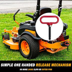 Magnetic Hitch Pin, Lawn Mower Trailer Hitch Pins 1/2 Inch - Strong Heavy Duty Magnet Trailer Gate Pin for Mowers, Lawn Tractors, Towing Cargo, ATV - Simple One Handed Hook On & Off（Red）