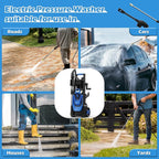 Pressure Washer -5000PSI Power Washer with Foam Cannon 4 Quick Connect Nozzles, High Pressure Cleaning Machine for Driveways/Patios/Cars/Fences/Home Cleaning