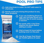 Pro-Grade Chlorine Pool Shock, 68% Cal-Hypo Granular Sanitizer, Prevents Bacteria & Algae, Restores Crystal Clear Water - Shock Treatment, Swimming Pool Chemical - 1lb
