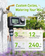 RAINPOINT Sprinkler Timer Outdoor, Water Timer for Garden Hose Faucet Timer, Programmable Watering Irrigation Timer with Rain Delay/Manual, V2, 2024 Release(Metal)