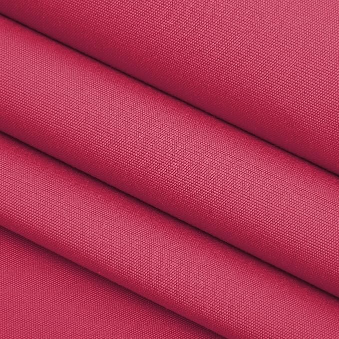 RSH DECOR: Sunbrella Square Throw Pillows Set of 4 | 17" x 17" | Water and Fade-Resistant Performance Fabric | Outdoor Pillow Covers with Down-Alternative Inserts | Made in USA (Canvas Hot Pink)