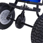 EarthWay Polar Tech 90950 50 LB Professional Ice Melt Broadcast Walk Behind Spreader with 9" Pneumatic Tires, High Output and Solid Linkage Control