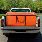 4 Pcs 176 Gallon Large Moving Bags with Zipper and Handles Foldable Storage Duffle Bags Heavy Duty Extra Large Totes for College Dorm Travel Clothes Blankets Bedding Moving (Orange)