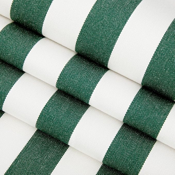 RSH DECOR: Sunbrella Lumbar & Square Pillows Set of 4 | 20" x 12" & 17" x 17" | Water and Fade-Resistant Performance Fabric | Outdoor Throw Pillows for Patio Furniture | Mason Forest Green