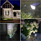Solar Lights Outdoor Waterproof IP65, 76 LED 3 Lighting Modes Solar Spot Lights Outdoor Yard Garden Landscape Pathway (Cool White, 4 Pack)