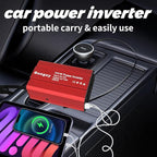 350W Power Inverter for Vehicles, 12V to AC 110V Car Inverter Converter， Charger Plug Suit for USB QC 3.0, PD(65W), Car Charger Adapter for Road Trip and Camping