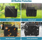 Cover for Weber Searwood XL 600 Wood Pellet Grill, Heavy Duty Smoker Grill Cover Waterproof Weather Resistant Outdoor
