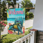 Sea Turtles Garden Flag Vertical Double Sided Outdoor Yard Flags 12.5x18 Inch Burlap Banners for House Lawn