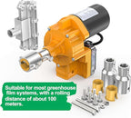 [Upgraded] DC 24V 100W Greenhouse Film Roll Up Motor Kit with Climbing Device – for Side Windows and Roof Vents of Plastic Film Greenhouses