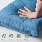 Outdoor Pillows Set of 2, 20''×20''Waterproof Throw Pillow for Patio Furniture, Feathers and Down Filled Outside Decorative Pillows Inserts for Garden, Porch Swing, Couch and Sofa