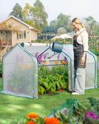 Quictent Mini Greenhouse for Indoor Outdoor, Portable Small Tabletop Green House Kit, Upgraded Waterproof UV-Resistant Seed Starter Hot House, Interior Space Expanded, 71"x36"x36", White