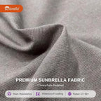 PURPLE LEAF 9' X 12' Cantilever Outdoor Patio Umbrella Large Heavy Duty 360° Rotation Double Top Offset Rectangular Umbrellas for Backyard Deck Pool, Cast Ash