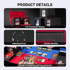Trading Card Deck Box with Commander Display，3 in 1 MTG Storage Holds 200 Double-Sleeved Cards，2 Deck Boxes & Dice Tray Included，Fits MTG, TCG, PTCG & Sports Cards