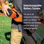 Husqvarna WeedEater 320iL Cordless String Trimmer with 4 Ah Battery and Charger, 16-Inch Straight Shaft Electric Weed Eater with Rapid Replace Trimmer Head for Seamless String Reloading, 970480104