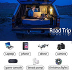 YSOLX 500W Power Inverter 12V to 110V for Vehicles with Dual Fast Charging 24W USB and 2 AC Outlets, Ideal for Road Trips, Camping, and Vehicle Power Needs