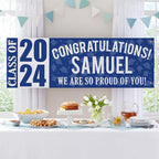 Let's Make Memories Personalized Graduation Banner Class of 2025 - Graduation Party Decorations - Congratulations Banner - Indoor/Outdoor Vinyl - Best in Class - Red - 6 ft.