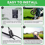 Well Lights Low Voltage, 5 Colors Selectable (Warm to Cool White) 12V In Ground LED Landscape Lights, IP67 Waterproof Outdoor, One Direction Aluminum ORB for Garden Tree 6W 420LM 12 Pack