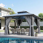 12 Ft. W X 12 Ft. D Aluminum Patio Hardtop Gazebo