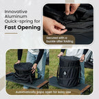 ONETIGRIS Collapsible Trash Can for Camping,12 Gallon Pop up Trash Can with Sorting Clips, Outdoor Collapsible Bin with Lid 600d Oxford Cloth Yard Waste Bags Garden Bag for Camping,Recycling,RV