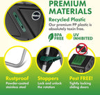 Miracle-Gro Compost Tumbler Single Chamber – Easy-Turn Composter Tumbler Outdoor for Fast Composting – Heavy-Duty Composting Bin with 1 Sliding Door (1 x 27.7 Gallon / 105 Liter)