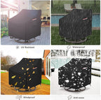 Okcool Outdoor Swivel Chair Cover 2 Pack,Outdoor Furniture Patio Chair Covers Waterproof Clearance,(30" W x 34" D x 38.5" H) Outdoor Lawn Patio Furniture Covers,Black