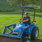 Universal Tractor Canopy | ROPS 1.5”-3” | Robust Steel | Blue | Easy Install