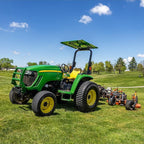 Universal Tractor Canopy | ROPS 1.5”-3” | Robust Steel | Easy Install (Green)