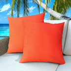 Outdoor Pillows Set of 2, 20''×20''Waterproof Throw Pillow for Patio Furniture, Feathers and Down Filled Outside Decorative Pillows Inserts for Garden, Porch Swing, Couch and Sofa