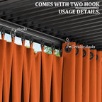Gazebo Universal Replacement Privacy Curtain,10'×10' Gazebo Outdoor Waterproof Curtains, 4-Panels Sidewall Curtains with Double Zipper for Patio Canopy, Garden and Backyard (Curtain Only)