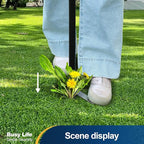 Yocada Stand Up Weed Puller Tool 62.59“ Long Handle 4-Claw Steel Head Design Weeder Stick Easily Remove Weeds Roots Remover for Garden & Lawn Care