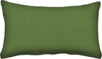 Honeycomb Outdoor Lumbar Toss Pillow Set, 20" W x 12" L, Artichoke Green Outdoor Pillows