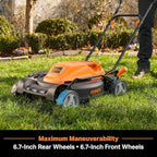 LawnMaster CLMF4819X 19-inch Brushless Cordless Mower with 2X24V MAX* 4.0Ah Battery and a Dual Charger 6 Cutting Position