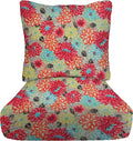 RSH DECOR: Deep Seating Cushion with Pillow Back | 25” x 25” Seat | Water and Fade-Resistant Spun Fabric | Outdoor Chair Cushion Set for Patio Furniture | Artistic Floral